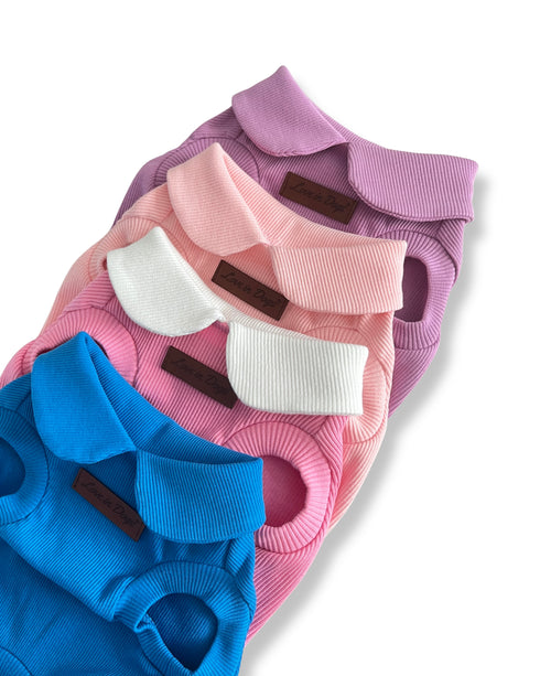 Essential Tee | Ocean Blue Bebe Yaka Köpek Tişörtü