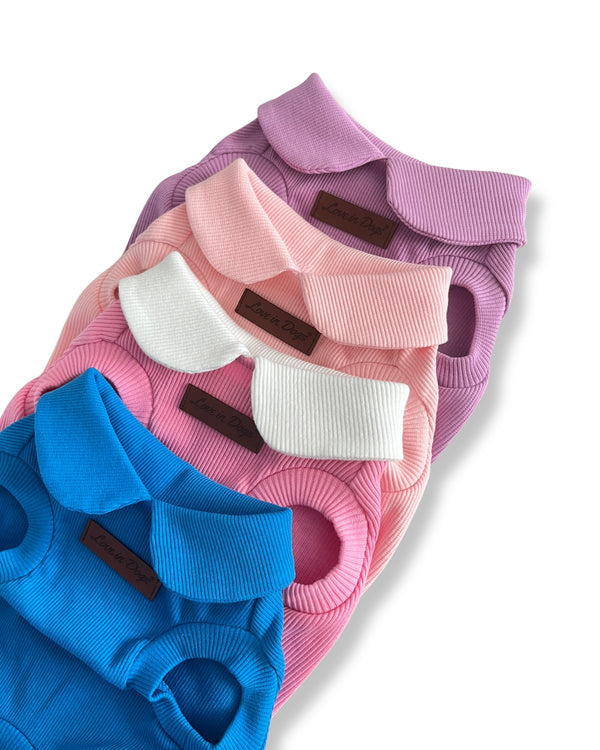 Essential Tee | Ocean Blue Bebe Yaka Köpek Tişörtü