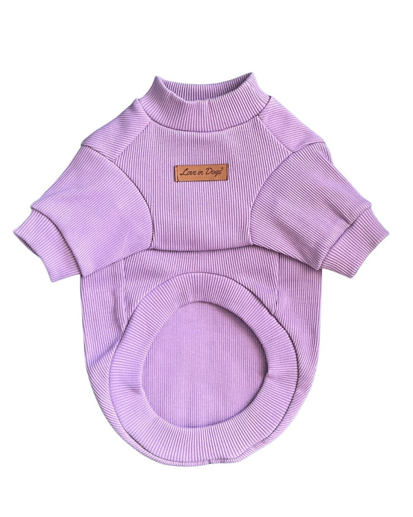 Love in Dogs Lilac Bloom Basic köpek tişörtü