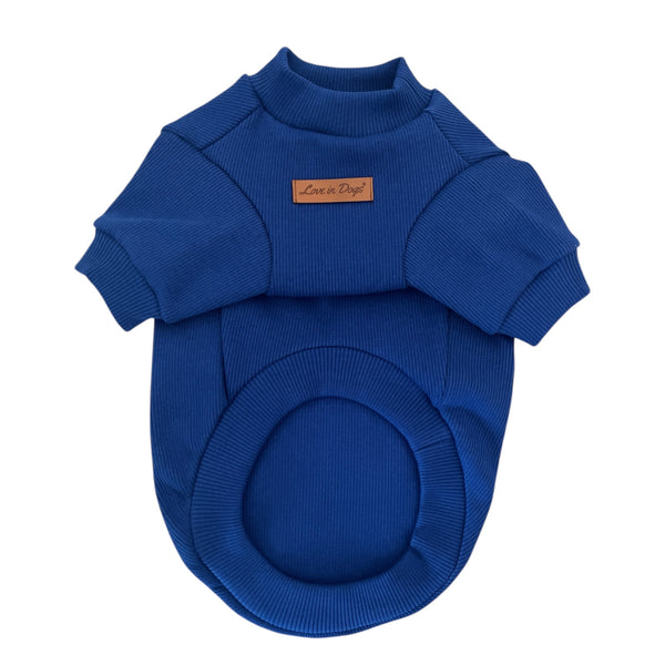 Love in Dogs Royal Blue Basic köpek tişörtü