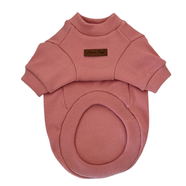 Love in Dogs Dusty Rose Basic köpek tişörtü