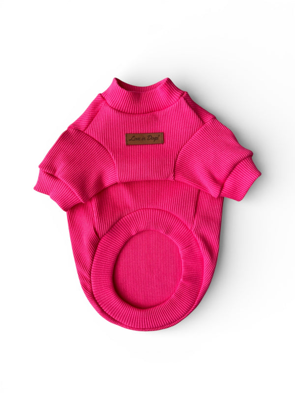 Love in Dogs Rose Pink Basic köpek tişörtü