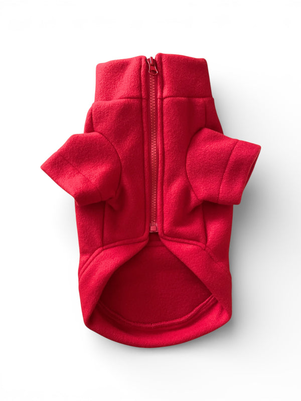 Love in Dogs Soffy Red peluş köpek ceketi