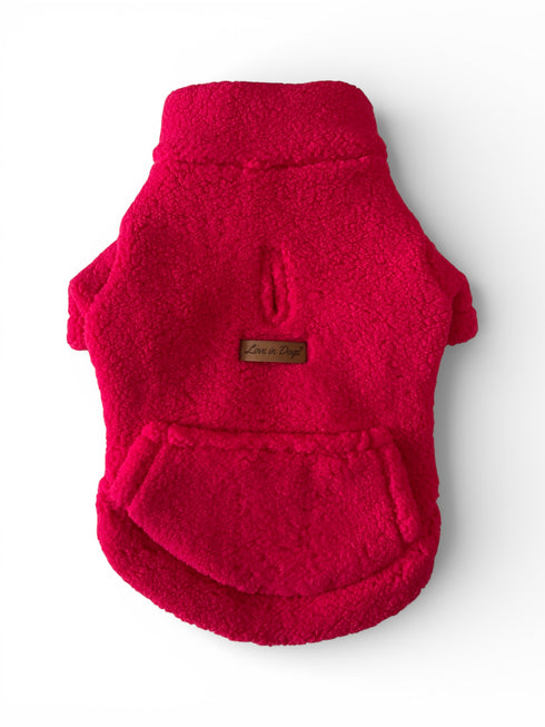 Love in Dogs Soffy Amour peluş köpek ceketi