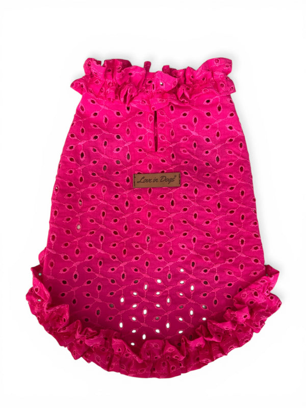 cherry-pink-kopek-gömlek-loveindogs